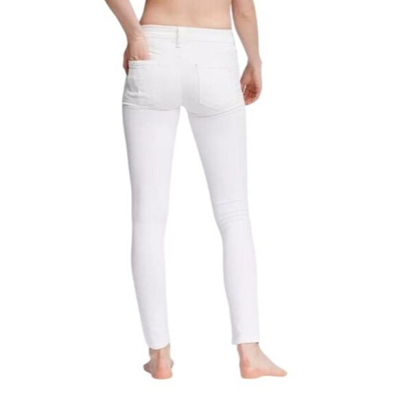 Rag & Bone Women's Ecru Cate Mid Rise Skinny Jeans Size 30 Cotton/Elastane Blend - Picture 2 of 16